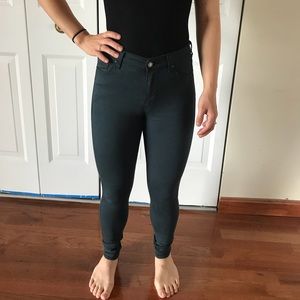 Topshop Moto Leigh Size 25 green pants